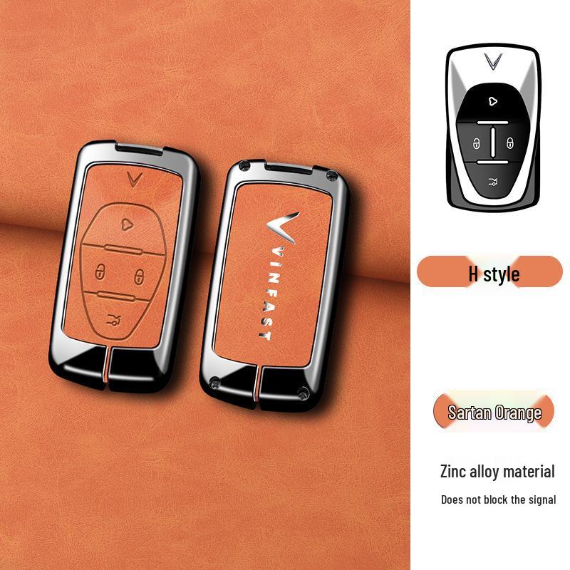 Vinfast Car Key Case: Personalized Metal Shell for Remote Protection Box Packaging