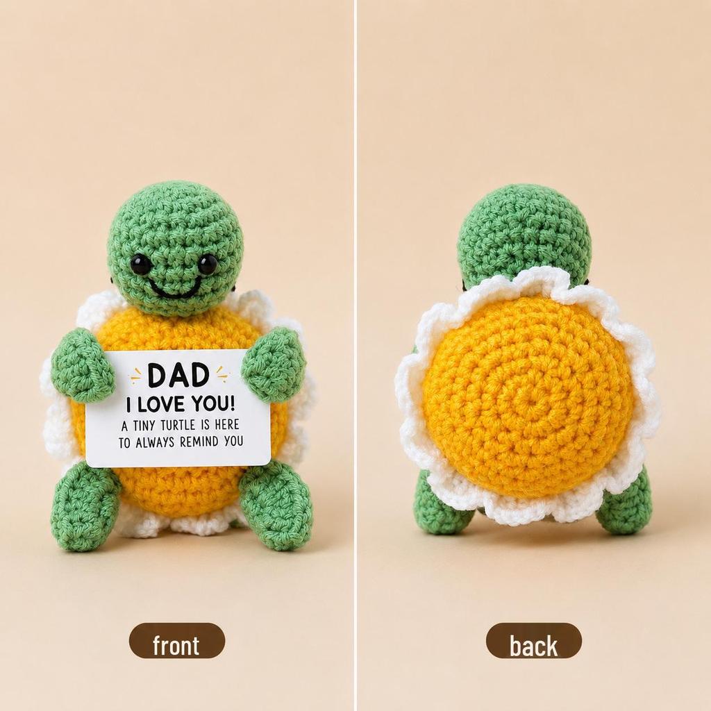 Cross-border Positive Energy Potato Crochet Doll: Humorous Yarn-Knitted Bonsai Ornament and Gift Card