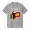 Sri Lanka Flagge Cricket Spieler T-Shirt für Fielder Bowler Bats Unisex Unterstützer Stilvolles und Patriotisches Design vintage