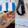 20~100pcs Storage Clip Colorful Household Office Supplies Multipurpose Plastic Craft Safety Clips Color Binding Clips TMZ