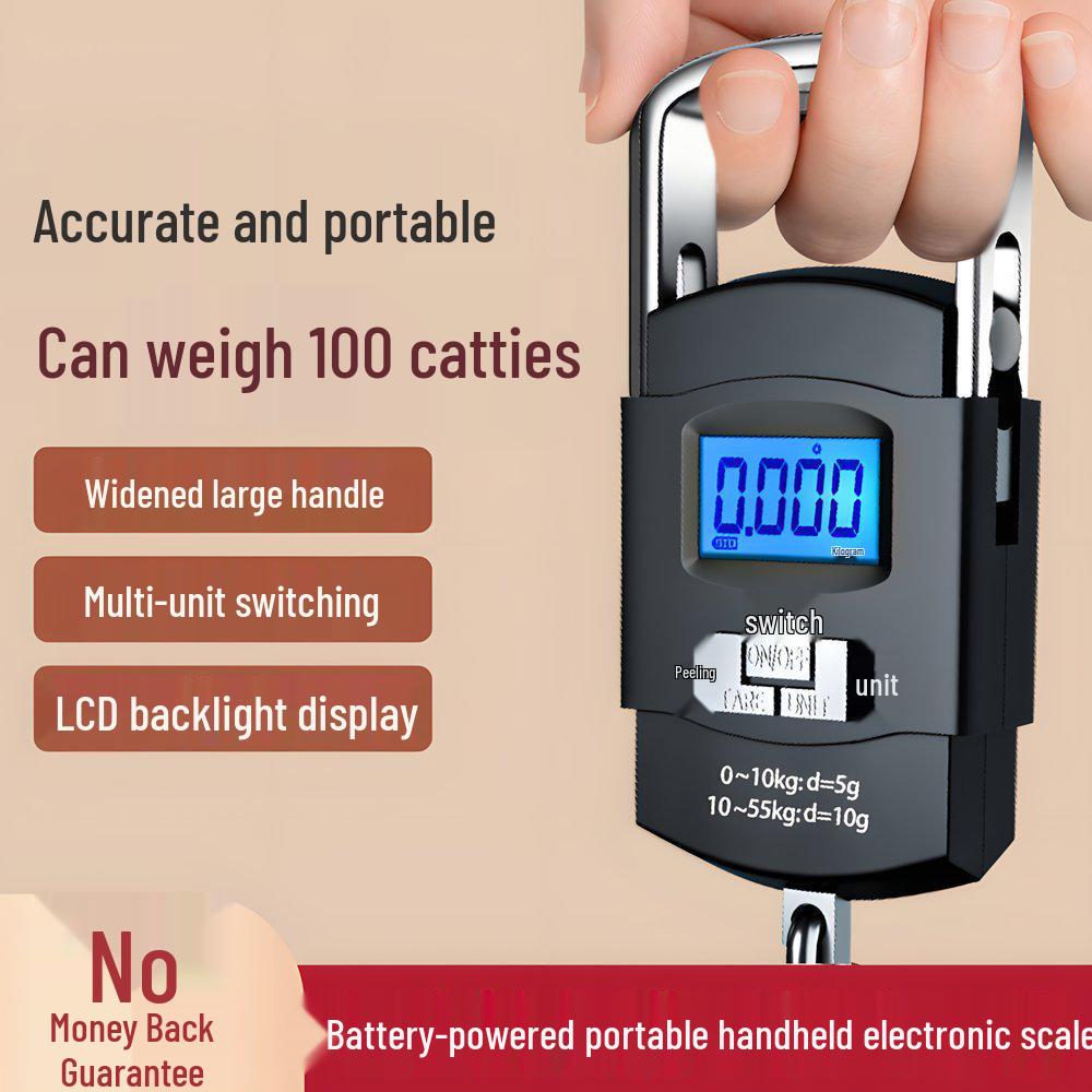 Portable High-Precision Handheld Electronic Scale for Household Use