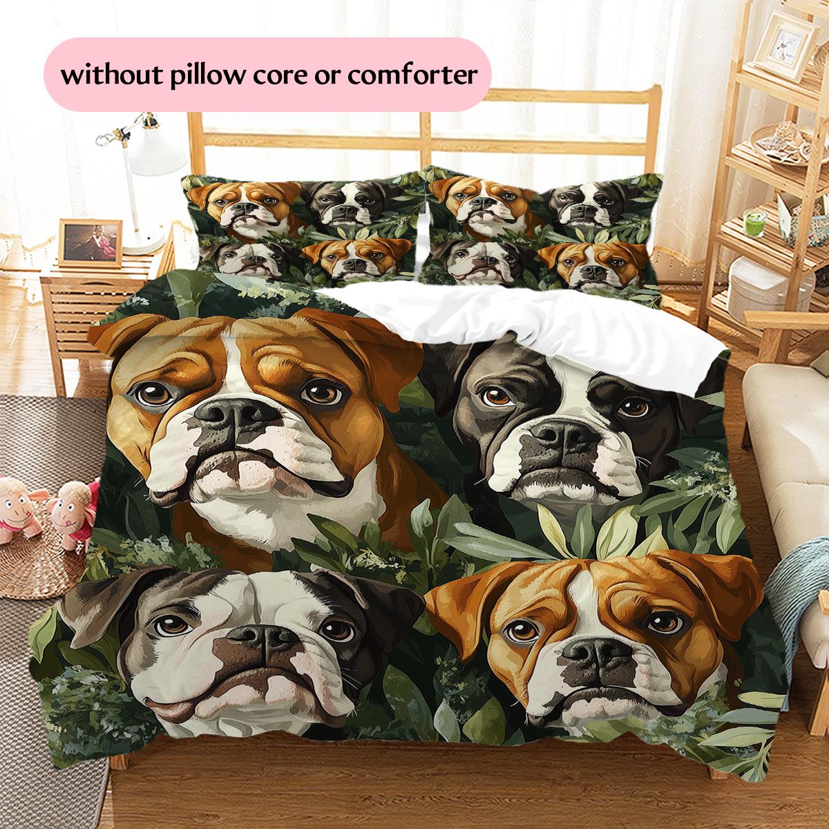 

Vintage Boxer Pattern Bedding Home Decoration Birthday Gift (1 * duvet cover + 2 * pillowcase, without core) 135x200cm