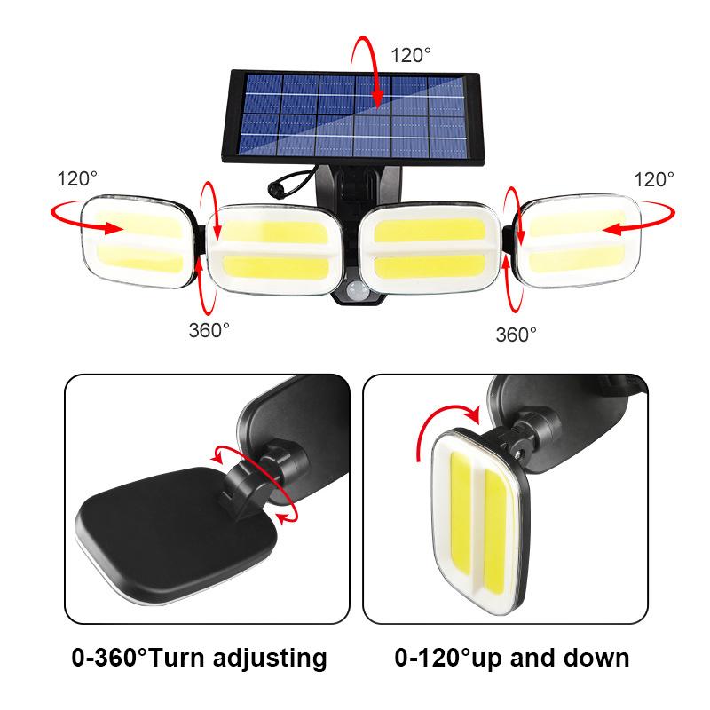 TAIKOO Wireless Solar Light with Remote Control Garden Lights Outdoor Sensor Wall Light