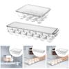 Clear Egg Holder Refrigerator Storage Container Crate Bin Sturdy Accessory for Kitchen Versatile