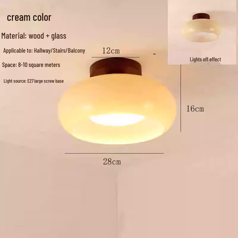 Xuanyong Light Luxury Walnut Brass Ceiling Light