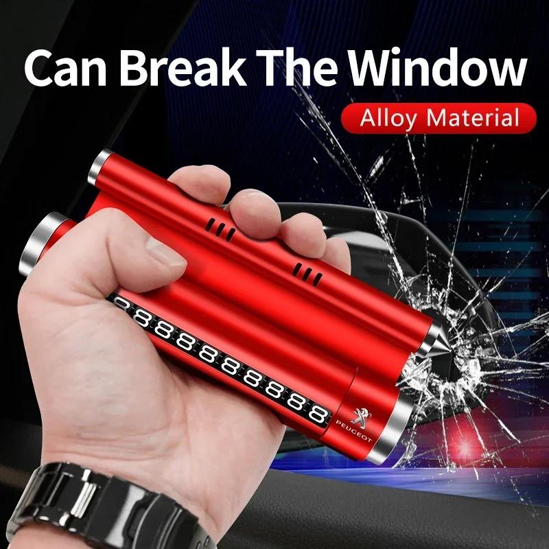 Neue temporäre Parkkarte für das Auto, drehbare Telefonnummernschilder, Aluminium-Parkplatz für Peugeot 308 408 508 RCZ 208 3008 2008 206 207 307