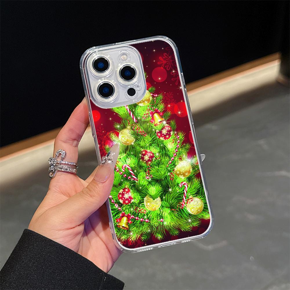 

Ae113 Merry Christmas art Santa design art Magsafe Transparent Cases для Samsung S23 S24 Ultra S21 iPhone 16 Pro Magnetic Wireless Charge Back Cover Samsung S24 Ultra 5G