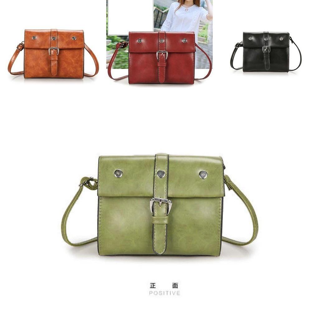 Elegant Vintage Style Pu Leather Crossbody Bag For Women In Brown Chic Small Square Design