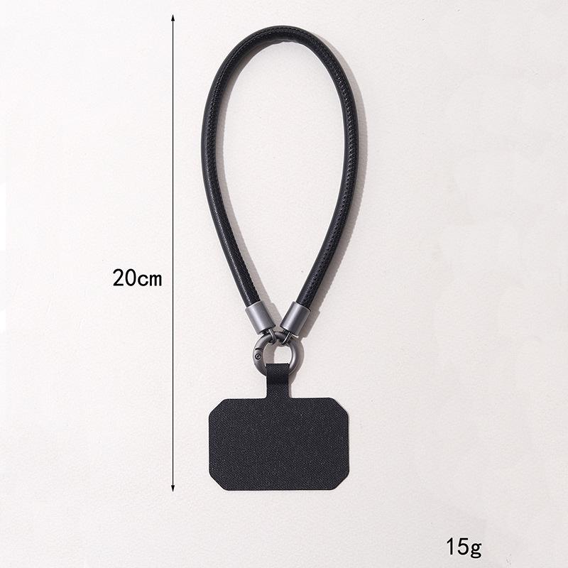 Leather Phone Charm: Anti-Drop Wrist Strap & Sturdy Lanyard for Men & Women