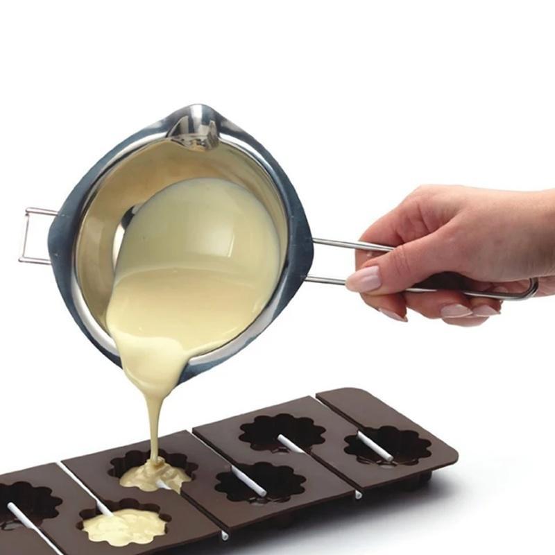 Stainless Chocolate Butter Melting Pot Pan Home Kitchen Milk Bowl Double Boiler