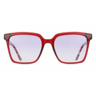 Full Rim Square Transparent Red Smartbuy Collection Marigold 94755s C2 Fashion Unisex Sunglasses