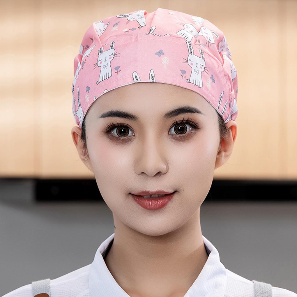 Comfortable Cap With Pure Cotton Sweatband For Cooks Hat Fwomen Kitchen Cap With Brim ForChef Hat