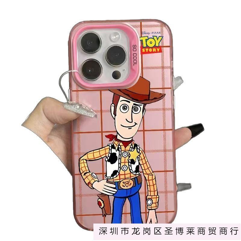 Toy Woody applies to 14plus large hole 16promax iPhone case iphone15 Europe and America 13 cartoon 12