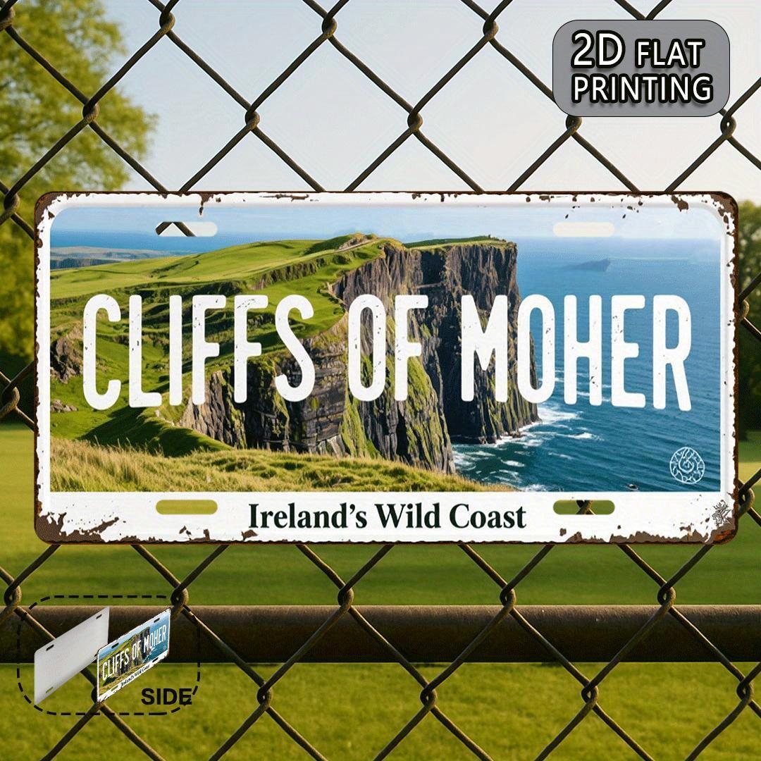 

D Flat D Flat Printing pc Cliffs of Moher Vintage Metal Aluminum Sign License PlateDecorative Sign and Plaque (X 15x30cm(5.9x7.8inch)