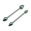 Stainless Steel Metal Sexy Masturbation Back Court Double-Headed Replaceable Anal and Vaginal Plug Adult Sex Health Care Products