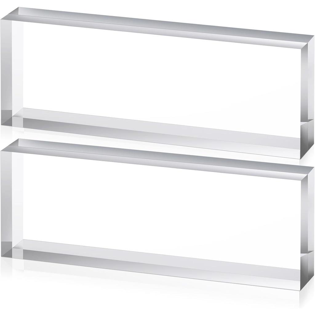1pcs Transparents Square Acrylic Stick Bar, Clear for DIY Craft, Display Stand, Polished Edges, Multiple Sizes
