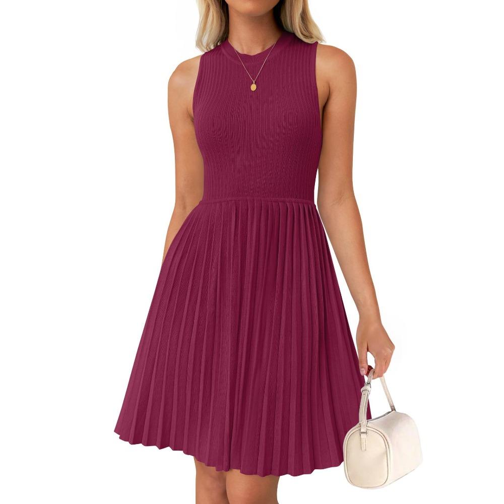 

GMXIA женские модные повседневные летние однотонные блузки и рубашки без рукавов с круглым вырезом и принтом XL красный