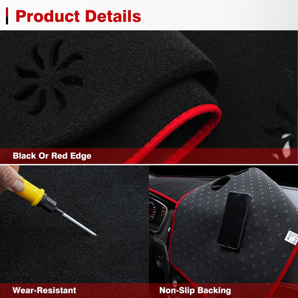 For Mitsubishi Outlander 3 2013 2014 2015 2016 2017 2018 2019 2020 2025 Dash Mat Carpets Car Accessories Car Dashboard Cover