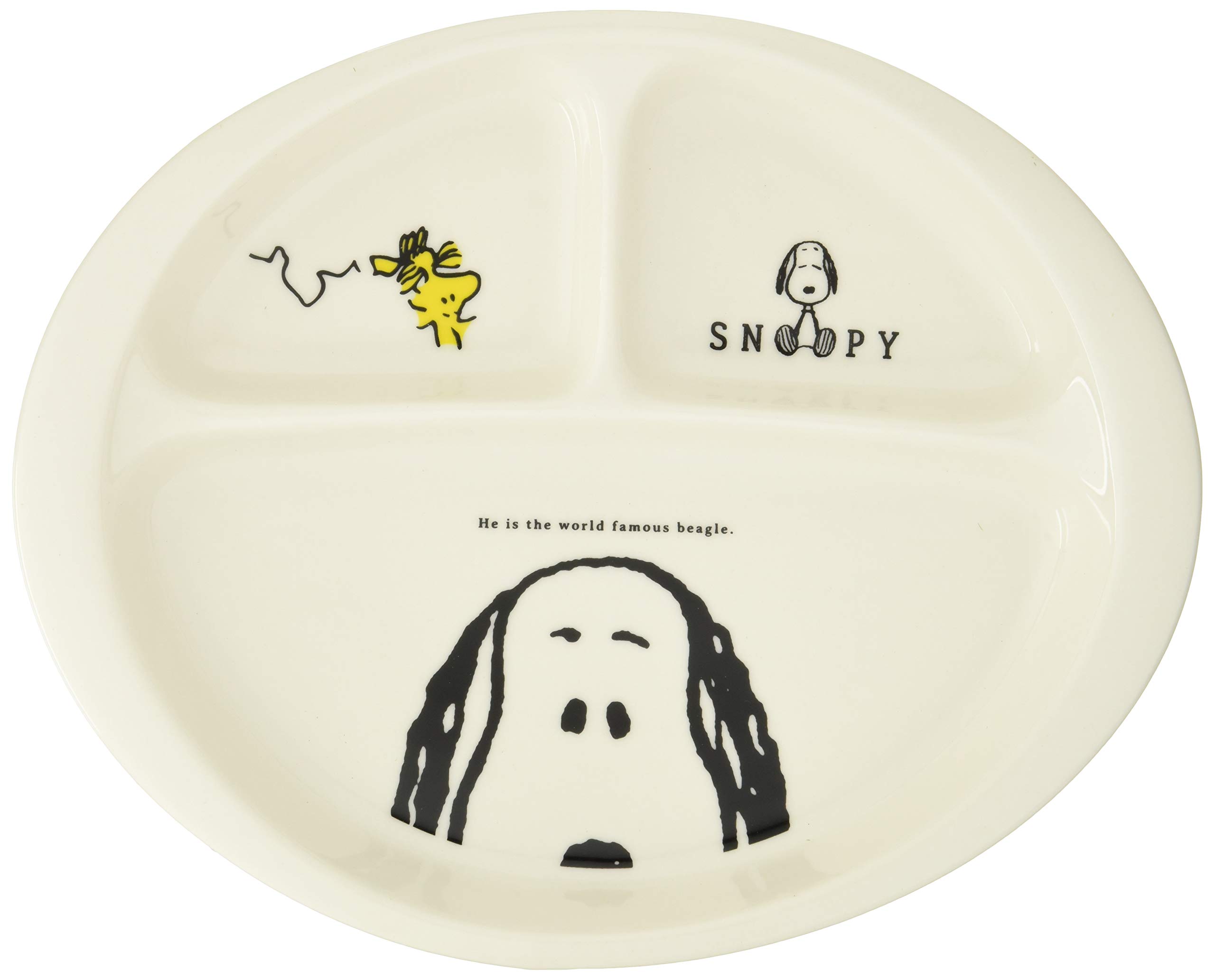 Тарелка Snoopy Joy Lunch 606137  Peanuts , 23 см, Белая, белый