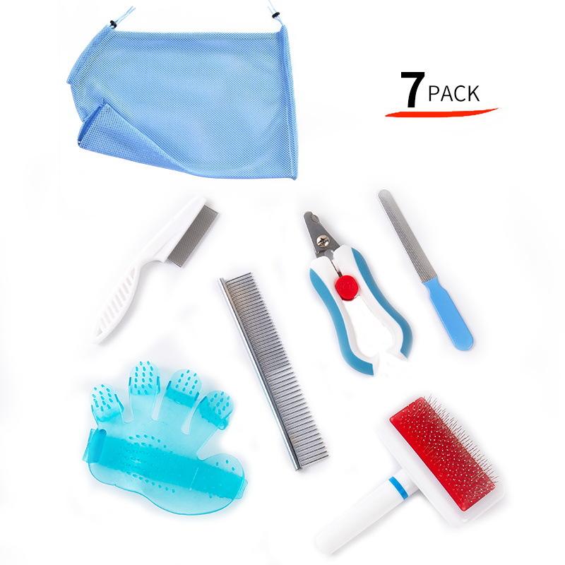 Pet cleaning and grooming tools, cat grooming brush, cat bathing bag, pet shop supplies