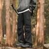 Work Pants for Men's Spring and Autumn Loose Multi-pocket Casual Pants Quick-drying Pleated Paratrooper Charge Pants Outdoor Wide-leg Pants