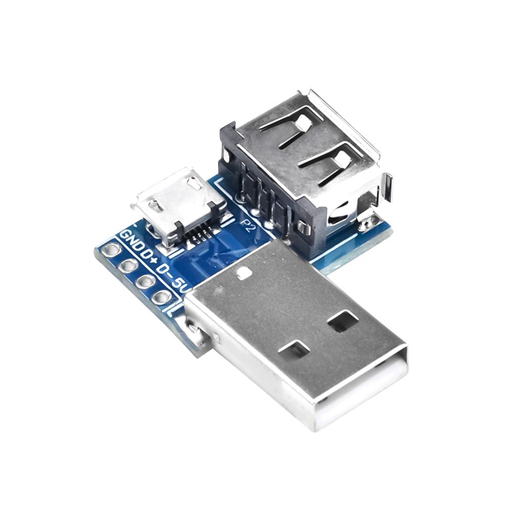 USB Male Connector / MINI MICRO USB to DIP Adapter female connector 2.54 Connector B Type-C USB2.0 3.0 Female PCB Converter