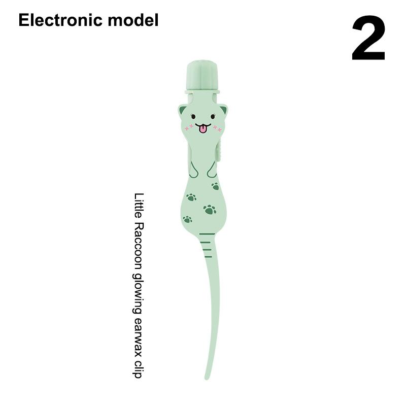 Baby Ear Cleaner Tweezer Soft Ear Picks Led Flash Light Ear Wax Curette Picker Ear Cleaning Tools Ear Wax Dig Removal Earpick