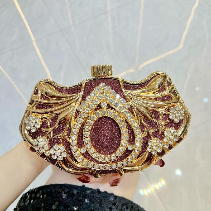 Bolso de Noche - Bolso de Mano de Moda con Cristales - Bolso de Hombro Cruzado de Lujo de Alta Gama