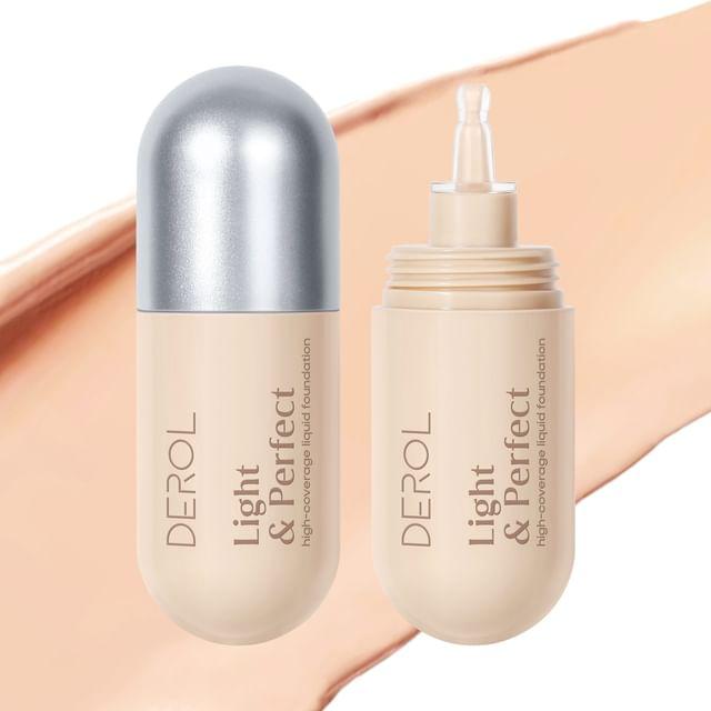 DEROL - Light & Perfect High-concealer Liquid Foundation - 1-3 #01