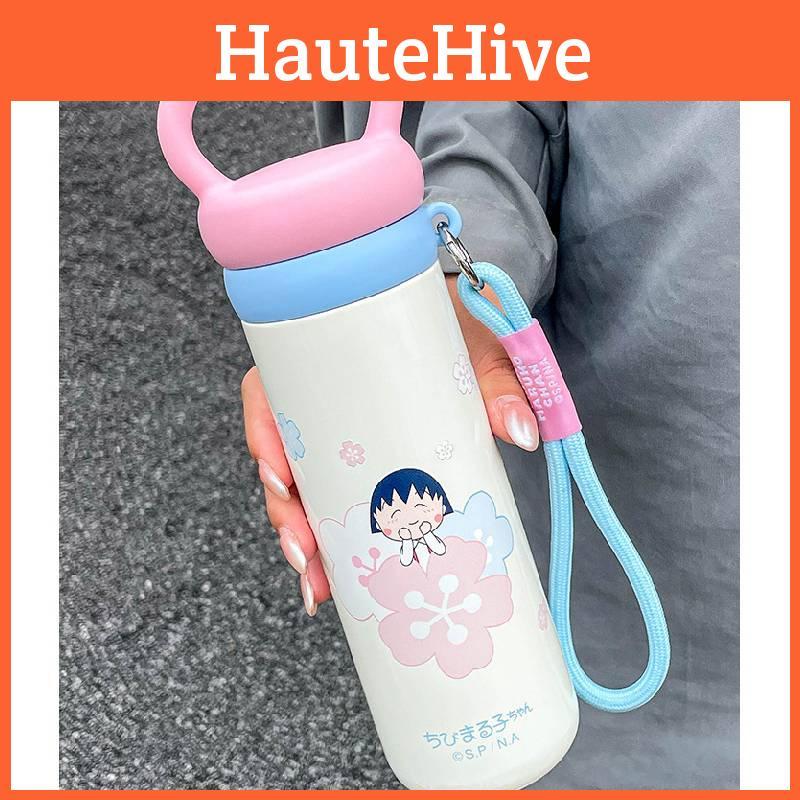 Chibi Marukochan Portable Thermos With Leakproof Lid For Kids And Outdoors