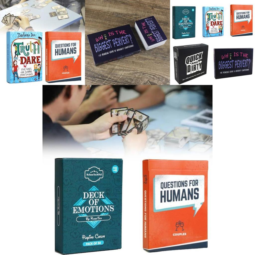 Deck Of Emotions Fragen Für Menschen Perverses Kartenspiel Für Lustige Zusammenkünfte