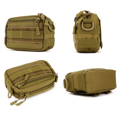 PHOENIX IKKI Small Accessory Case, Fits 5.5-inch Smartphones, Belt Mountable, Molle Compatible, Available In 5 Camouflage Colors, Multifunctional Tact