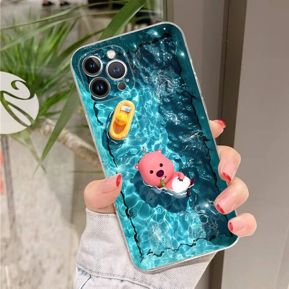 Korea Cartoon Loopy Phone Case For IPhone 16 15 14 11 12 13 Mini Pro XS Max Cover 6 7 8 Plus X Funda Shell