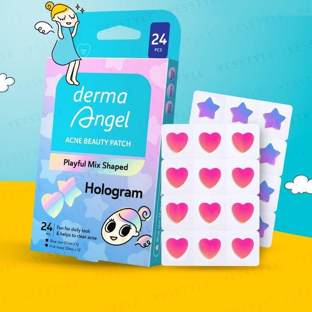 DermaAngel - Пластырь от прыщей для красоты Playful Heart Shaped - 18 pcs