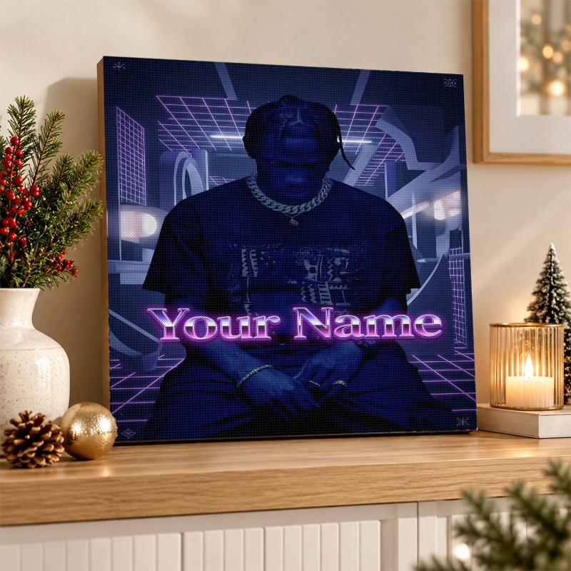 Travis Scott Custom Name Text 5D Diamond Painting Kit DIY Full Drill Diamond Art Decoration