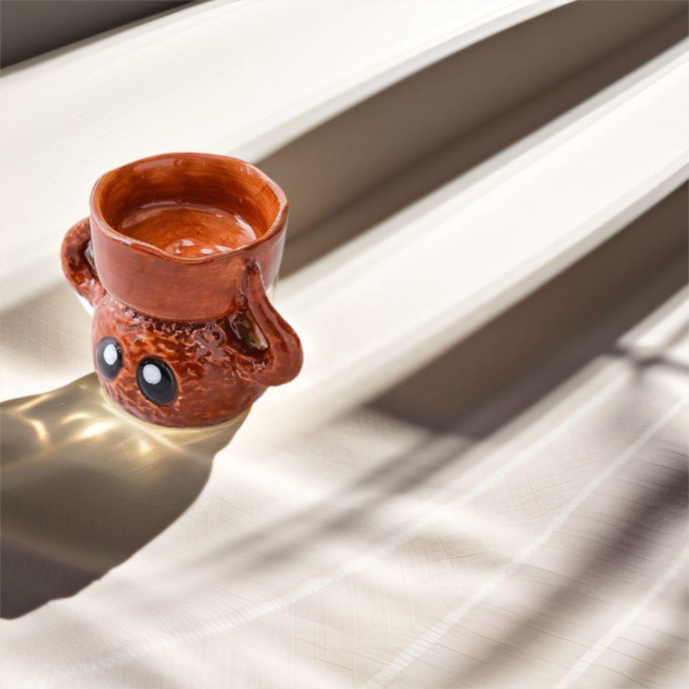 Ceramics Briquette Candle Holder Cartoon Candle Stand Home Decor Candlestick  Home