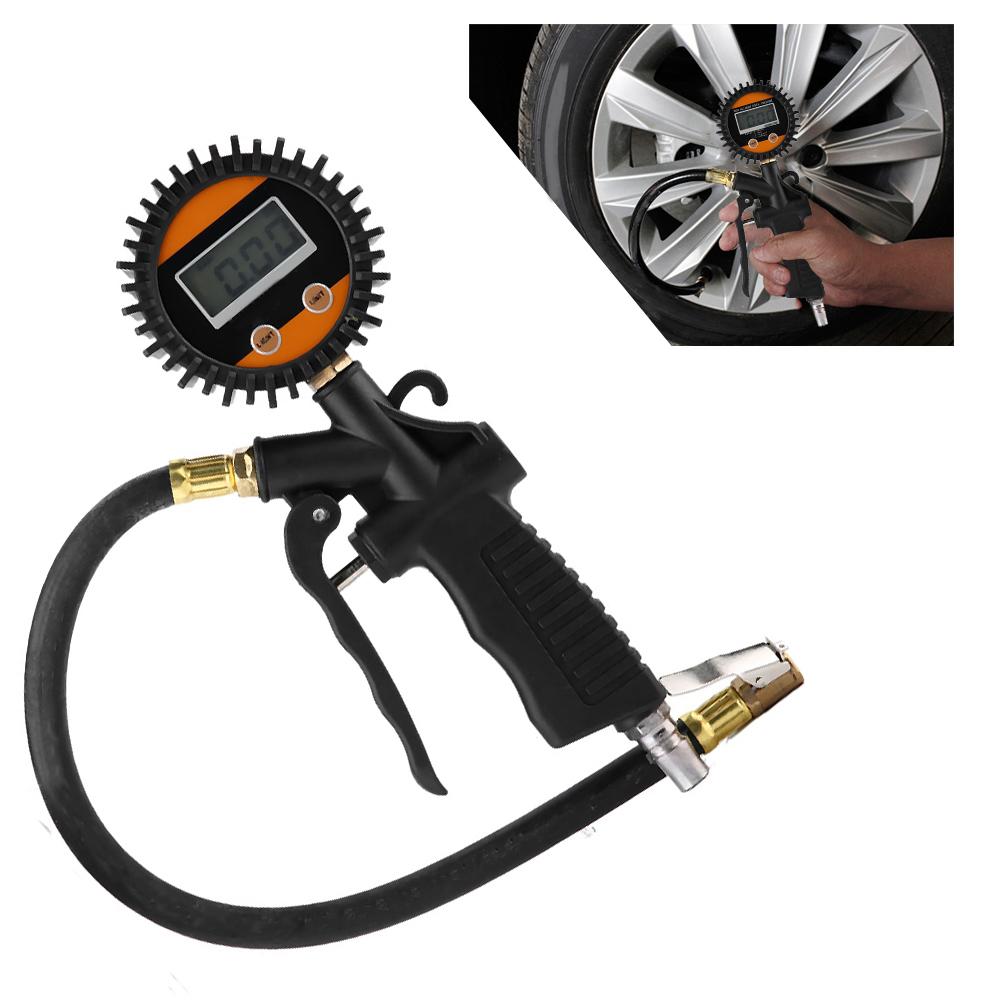 Universal Car Motorcycle Digital Tire Inflator Pump Gun Tyre Pressure Gauge Air Inflation