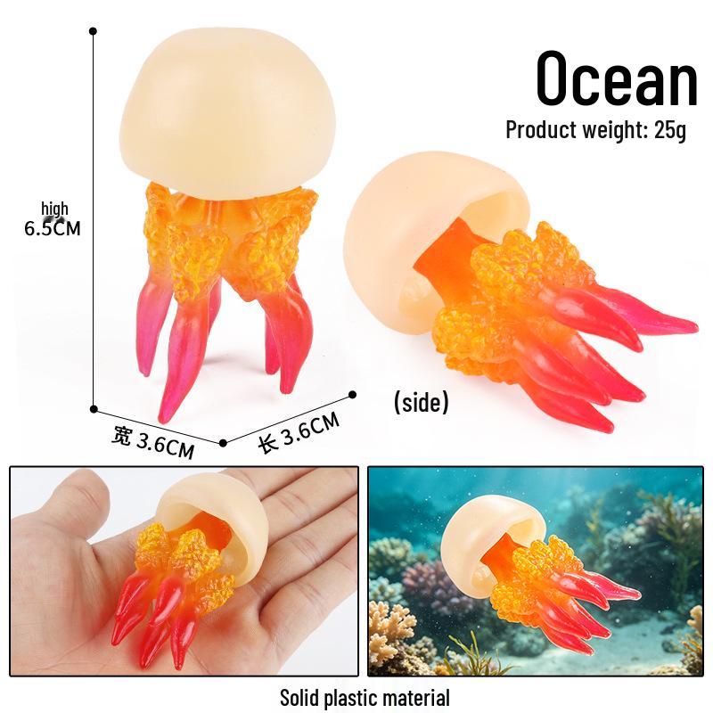 Ocean Wildlife Simulation Toy Set: Sea Turtle, Shark, Whale, Sea Lion, Tiger Shark, Manta Ray, Seal, Grouper.