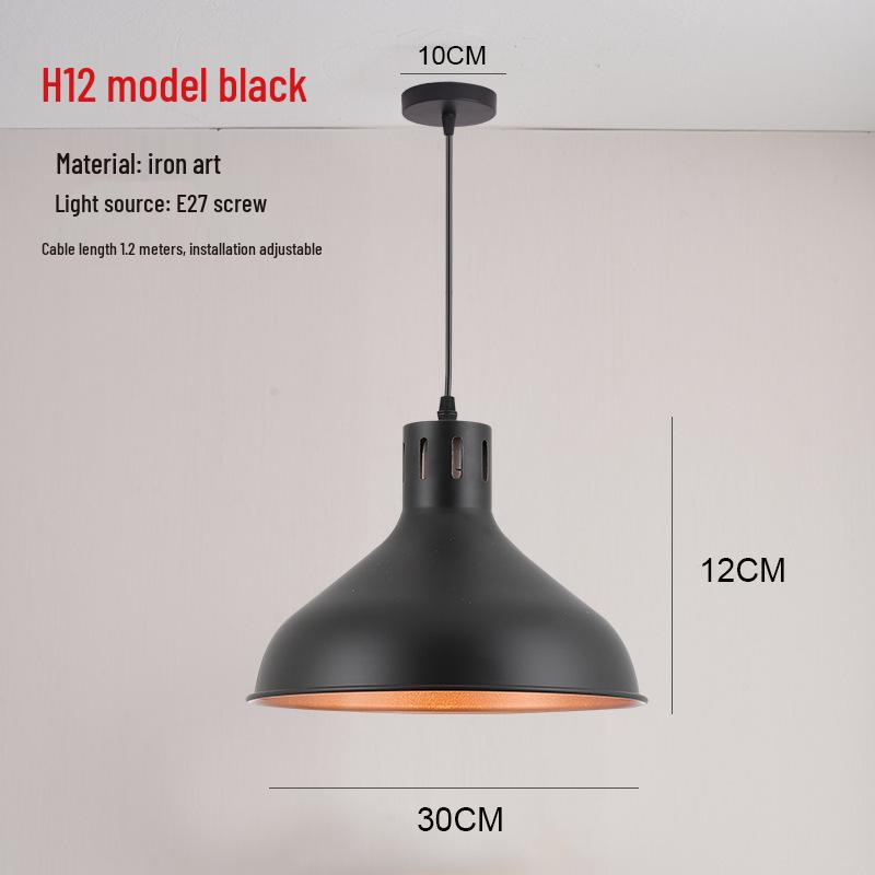Retro Industrial Pendant Light - Nordic Style for Dining and Office Spaces
