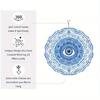 Evil Eye Wind Spinner 2D Metal Garden Decor Blue and White Design for Patio Yard Outdoor Thanksgiving Christmas Holiday No Power Needed