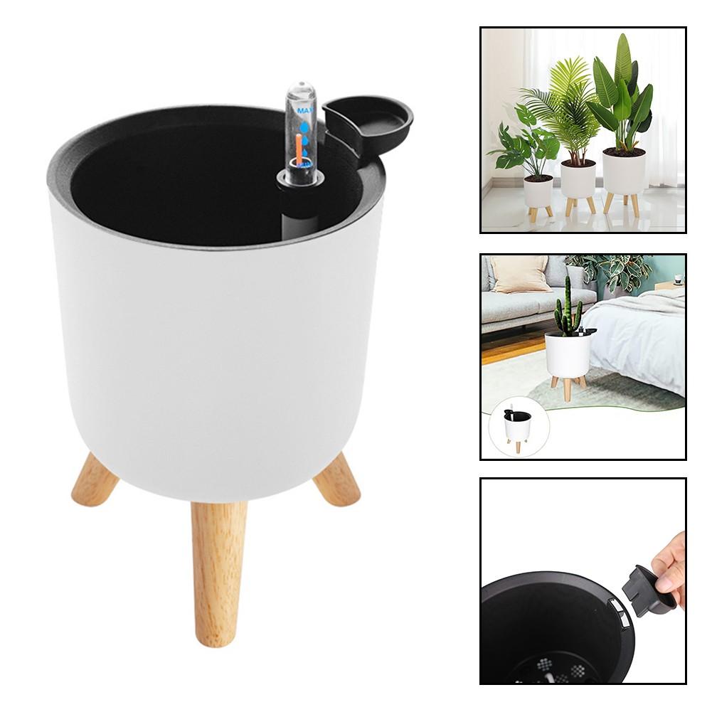 Self Watering Planters with Water Level Indicator for Indoor and Outdoor Use