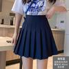 Women High Waist A-Line Pleated Mini Skirt Casual Slim Anti Chafe Liner Skirt For Spring Summer Autumn Daily Wear