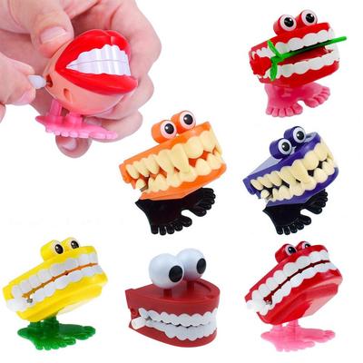 Aufziehbares Hüpfendes Gebiss Aufziehspielzeug Große Augen Hüpfendes Gebiss Pädagogisches Mechanisches Spielzeug Halloween Streich Dekoration Geschenk