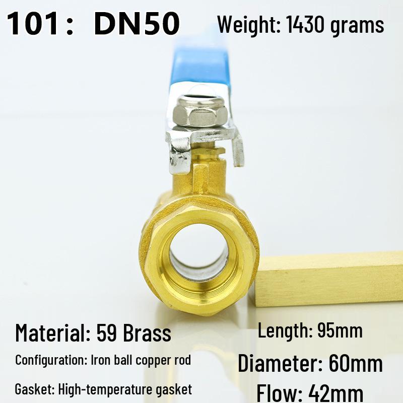 4-Point DN15 & 6-Point DN20 All-Copper Ball Valve, High-Temp Resistant, 1-Inch & 2-Inch, for Tap Water.