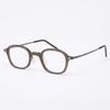 Alloaiweeo [The Air] Al5509 1310G Oriental Square Ultra-Lightweight Eyeglass Frame Khaki Blue Light Lens Selection