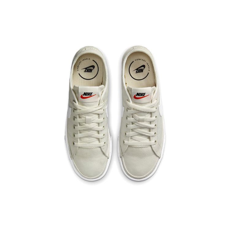 Nike  Court Legacy Canvas Sail Women Sneakers Cream Summit-White Black CZ0294-101