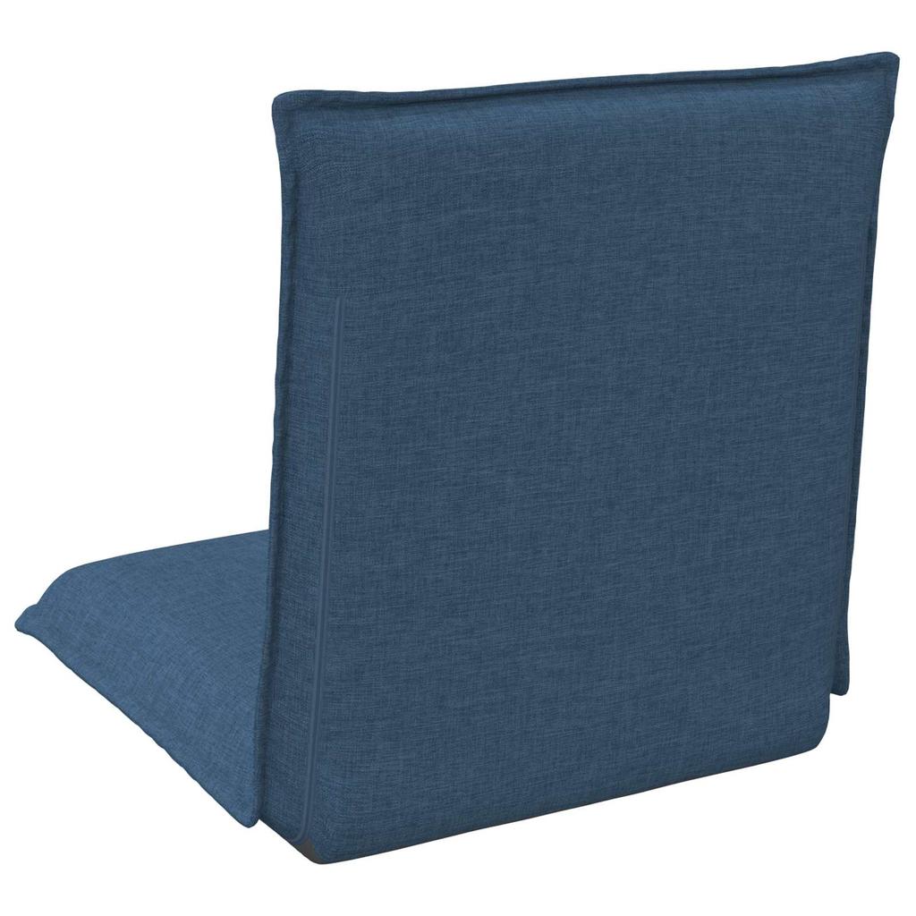 Adjustable Floor Chair Blue Fabric