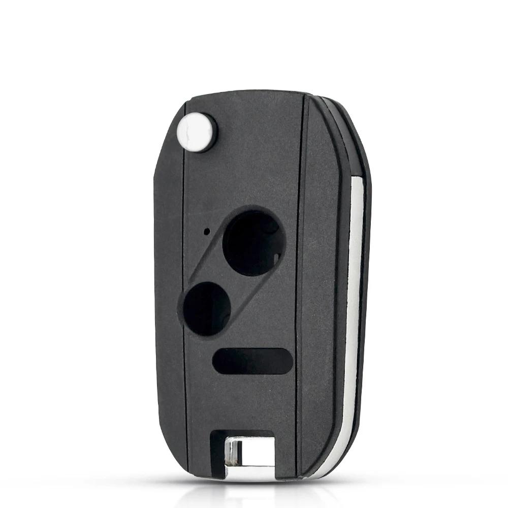 2/3/4Btn Modified Filp Remote Key Shell Fob Case For Honda Fit Crv Civic Insight Ridgeline Hrv Jazz Accord 2003-2013