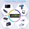 3000/4000/6000/8000W Car Voltage Transformer LED Display Vehicle Smart Inverter Dual USB AC 12V To DC 220V for Vehicle Appliance