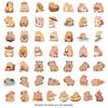 50 Cute Capybara Waterproof Stickers for Luggage - Perfect for Kids' DIY Decorating